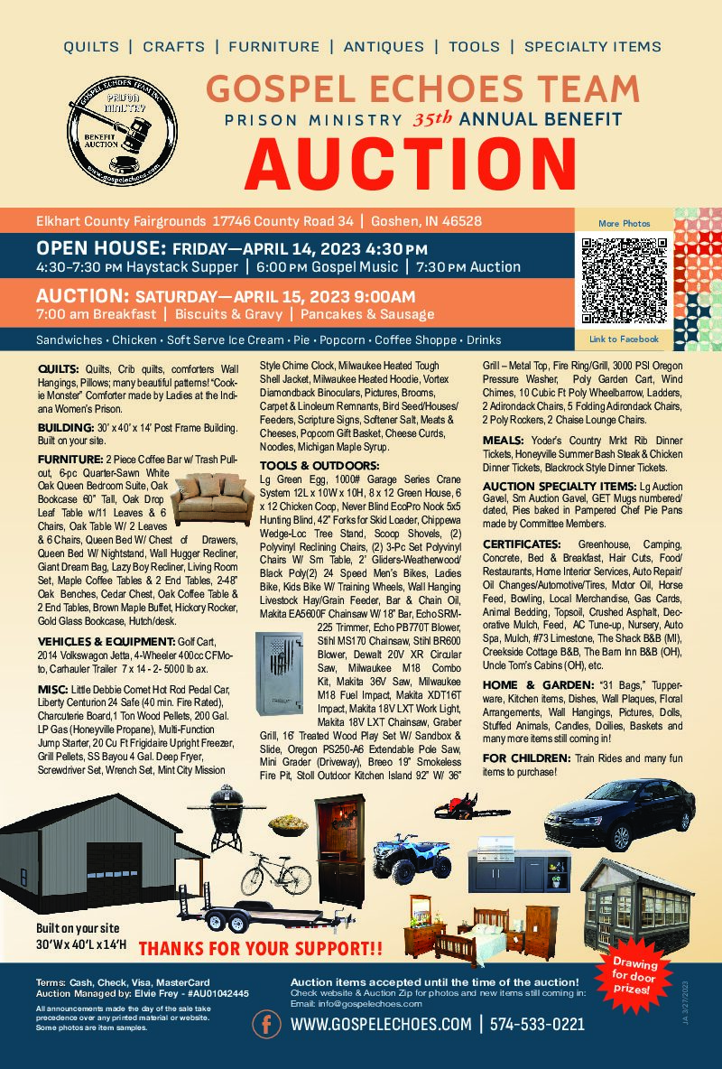 Goshen Open House and Auction